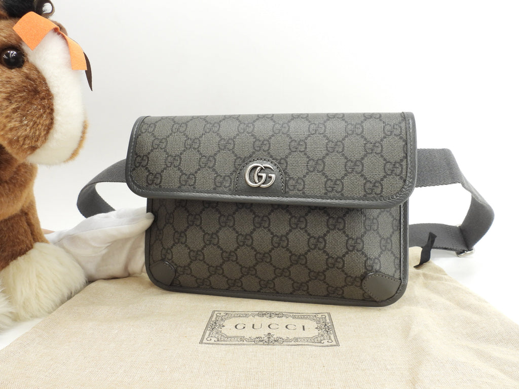 Gucci borsa a tracolla piccola GG Supreme old grigio marsupio bum bag come nuovo @ 8