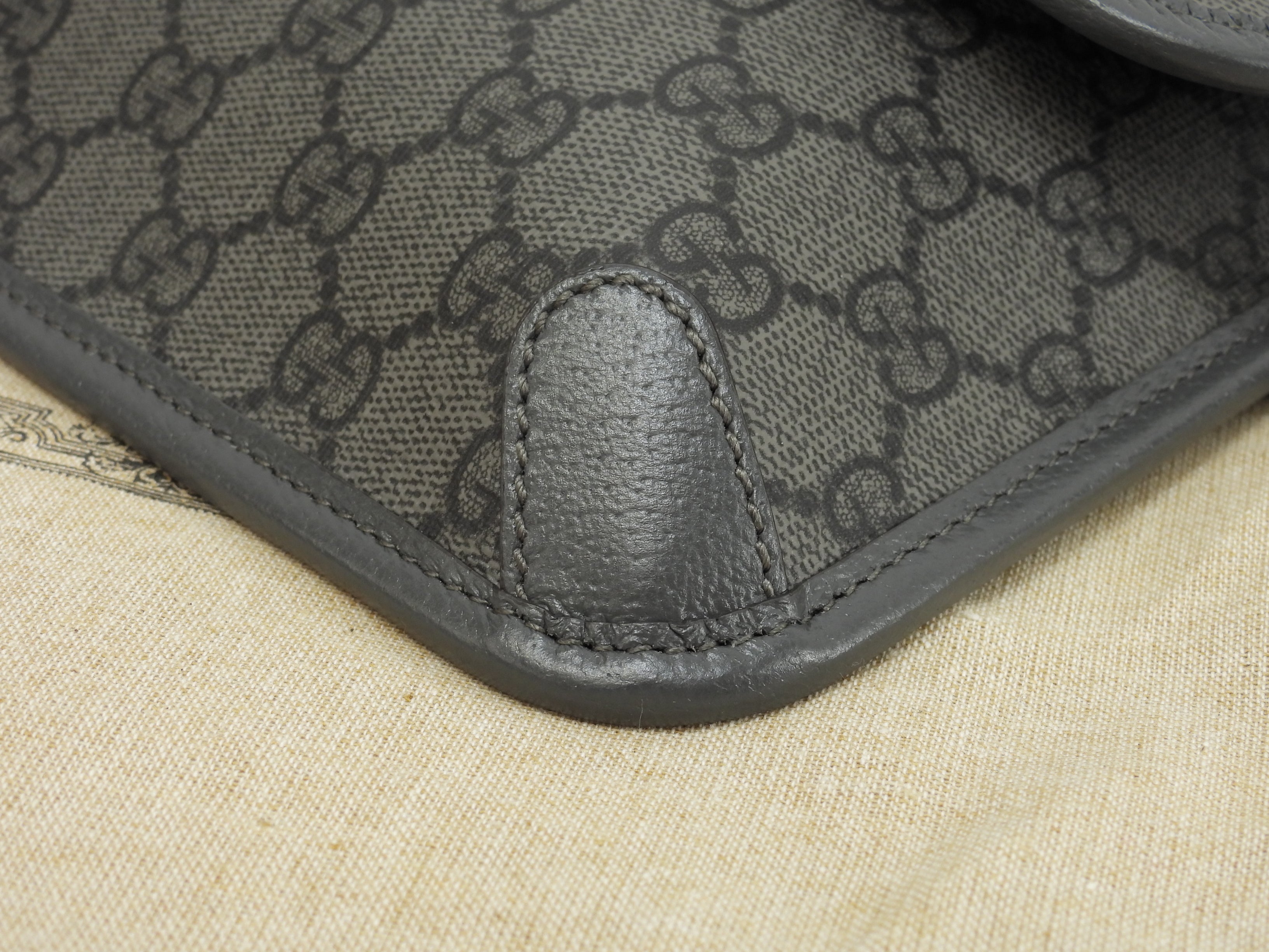 Gucci borsa a tracolla piccola GG Supreme old grigio marsupio bum bag come nuovo @ 8