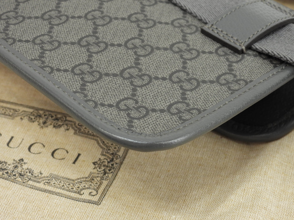 Gucci borsa a tracolla piccola GG Supreme old grigio marsupio bum bag come nuovo @ 8
