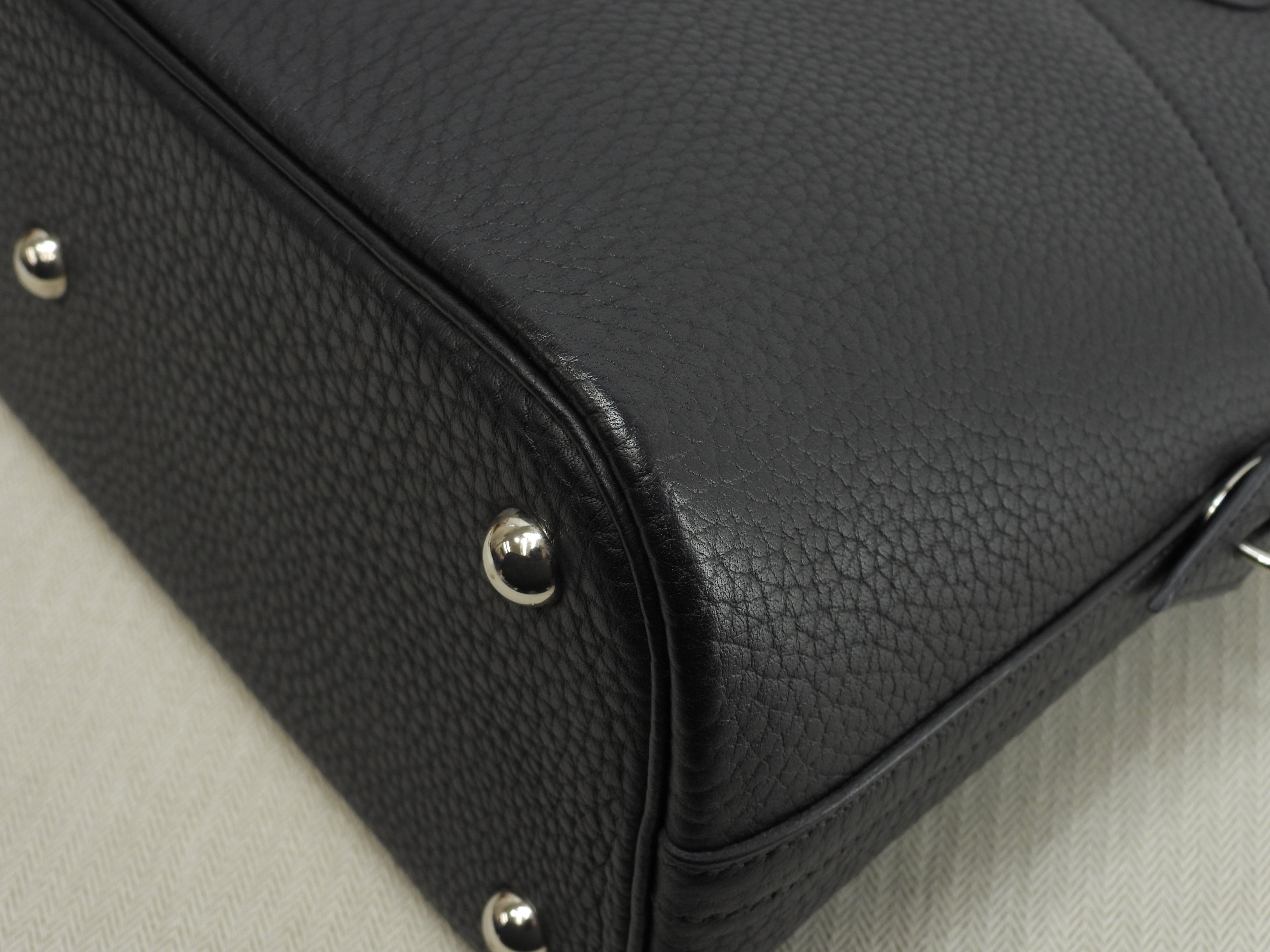 エルメス ボリード31 フィヨルド黒 シルバー金具 s付ハンドバッグ 極美品@□G 3