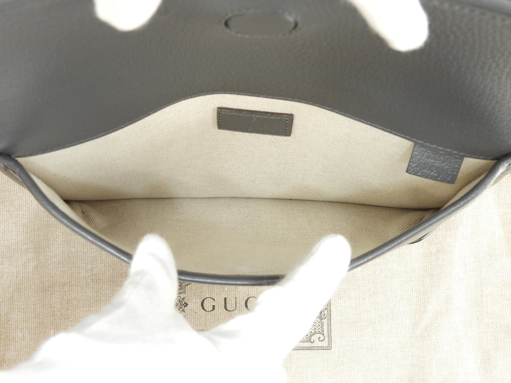Gucci borsa a tracolla piccola GG Supreme old grigio marsupio bum bag come nuovo @ 8