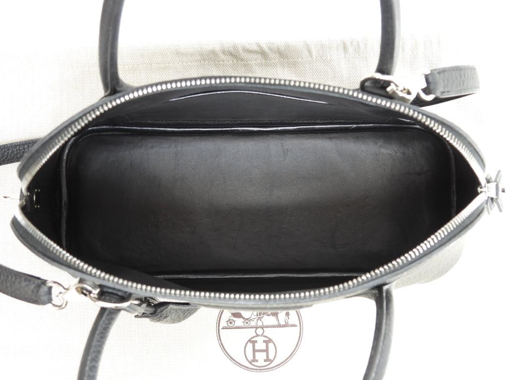 エルメス ボリード31 フィヨルド黒 シルバー金具 s付ハンドバッグ 極美品@□G 3