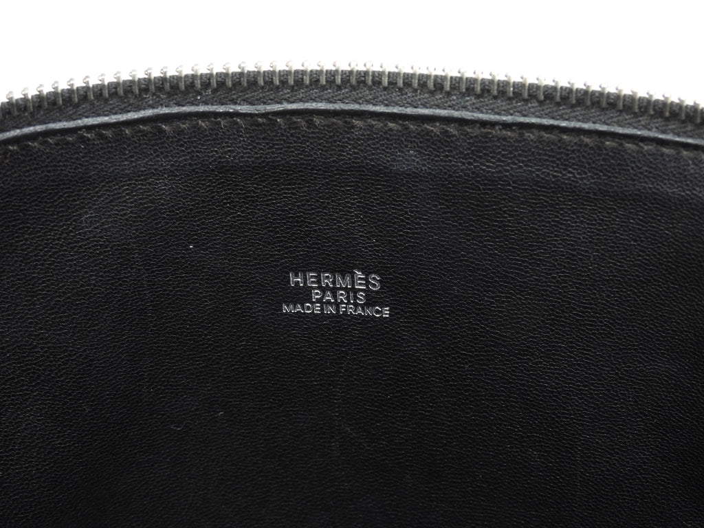 エルメス ボリード31 フィヨルド黒 シルバー金具 s付ハンドバッグ 極美品@□G 3