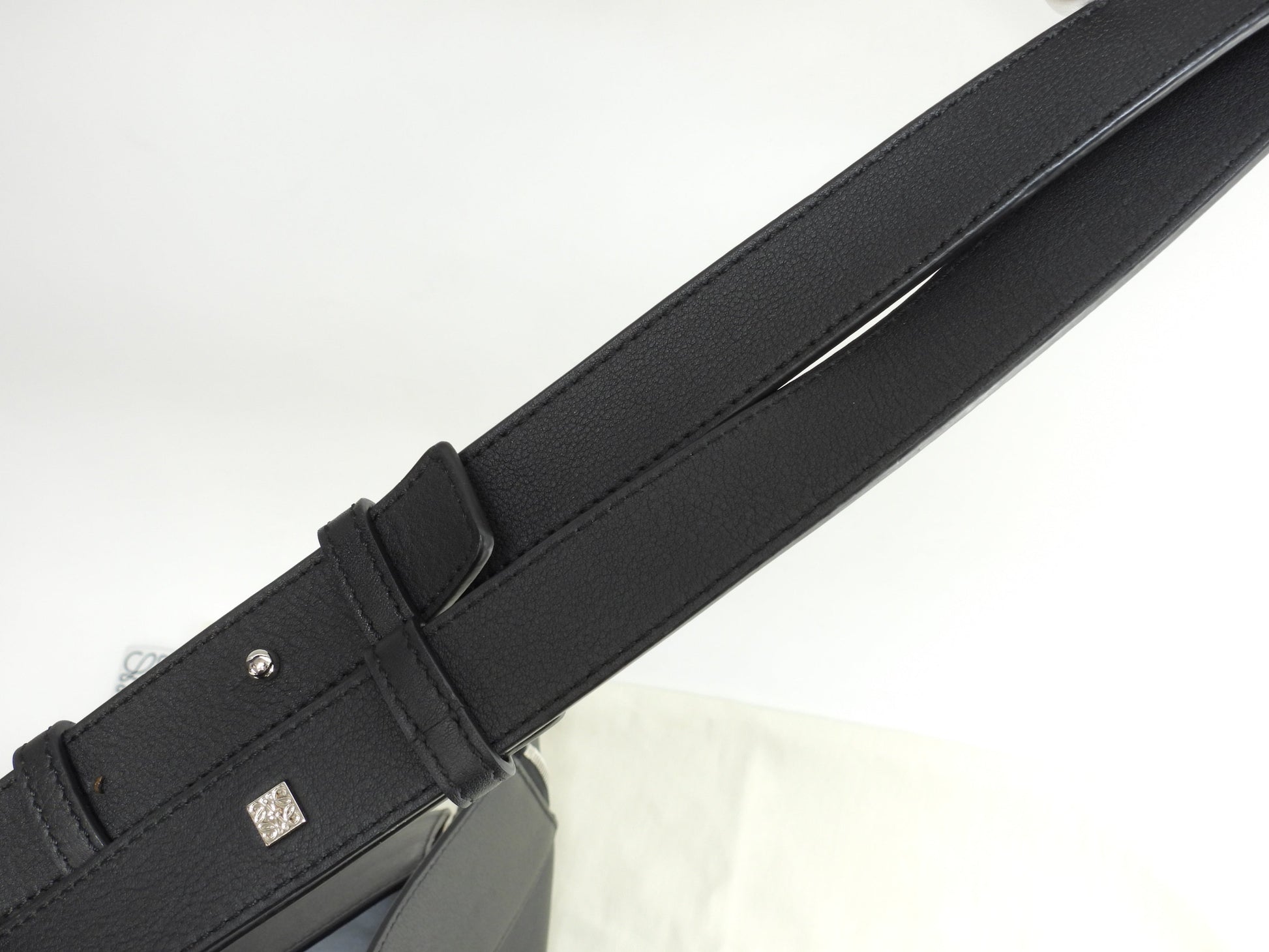 ロエベ ハンモック スモール レザー黒 ハンドバッグ ショルダーバッグ 極美品@471706