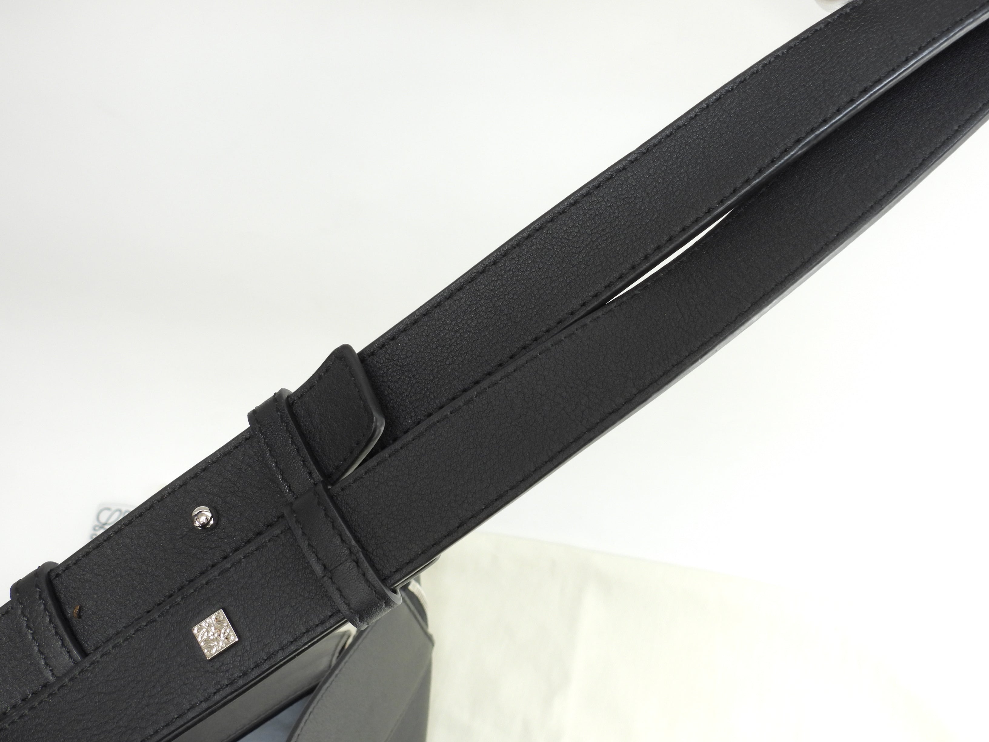 ロエベ ハンモック スモール レザー黒 ハンドバッグ ショルダーバッグ 極美品@471706
