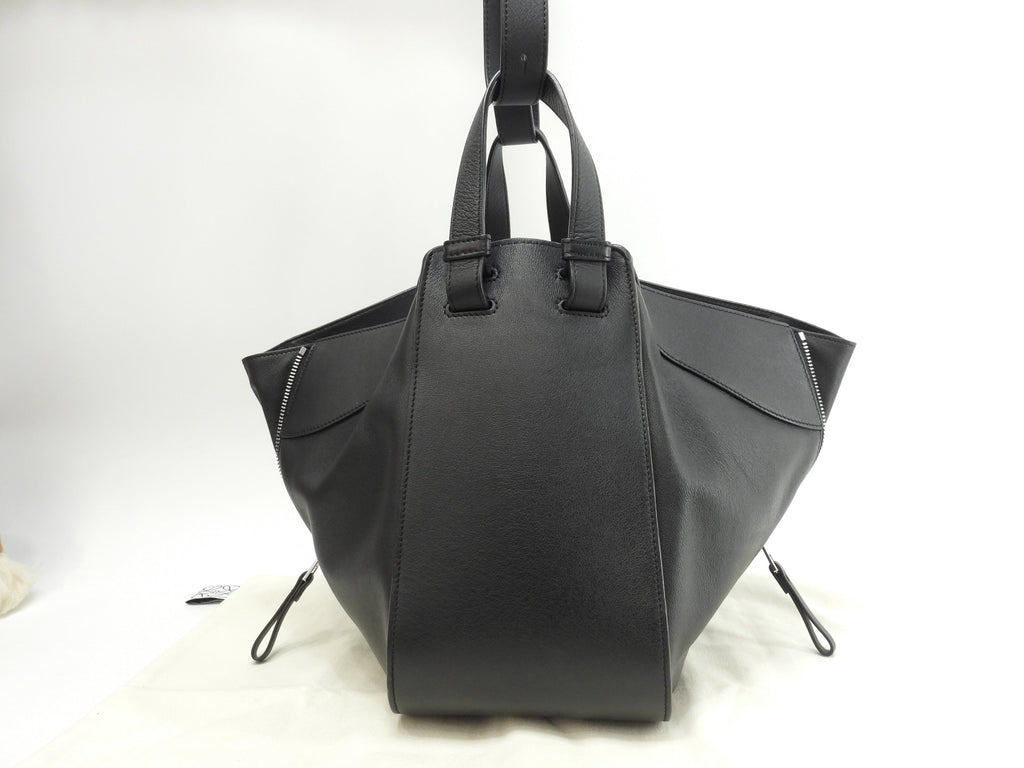 ロエベ ハンモック スモール レザー黒 ハンドバッグ ショルダーバッグ 極美品@471706