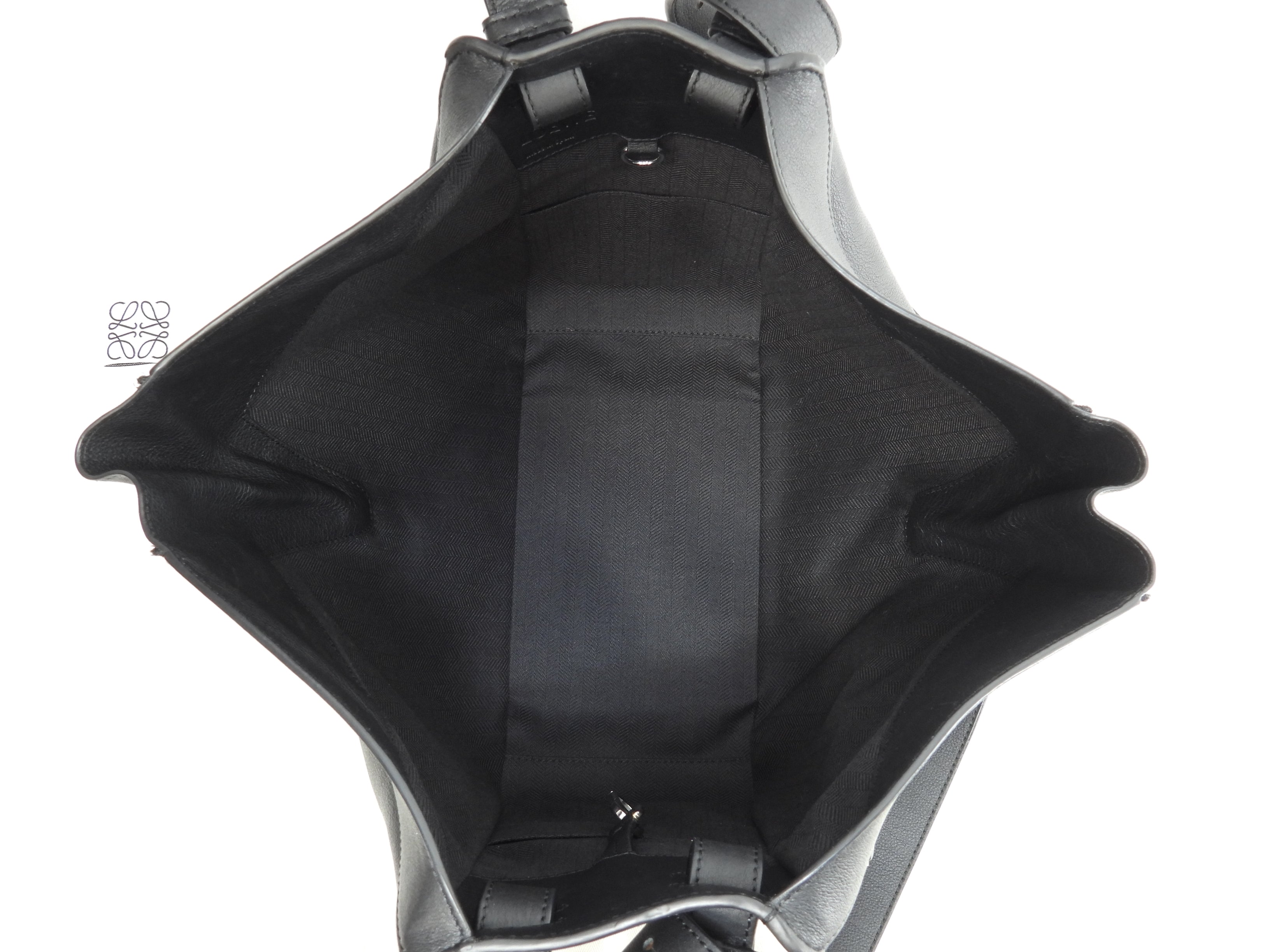 ロエベ ハンモック スモール レザー黒 ハンドバッグ ショルダーバッグ 極美品@471706