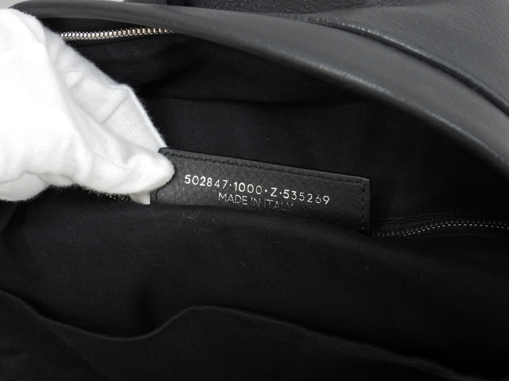 Balenciaga Zaino "Everyday" in pelle nera da uomo usato in ottime condizioni @ 35