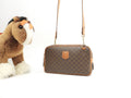 Celine pochette Macadam Triomphe marrone, borsa a tracolla trasversale 7@M92*