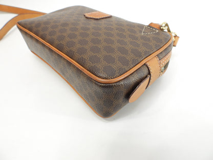 Celine pochette Macadam Triomphe marrone, borsa a tracolla trasversale 7@M92*