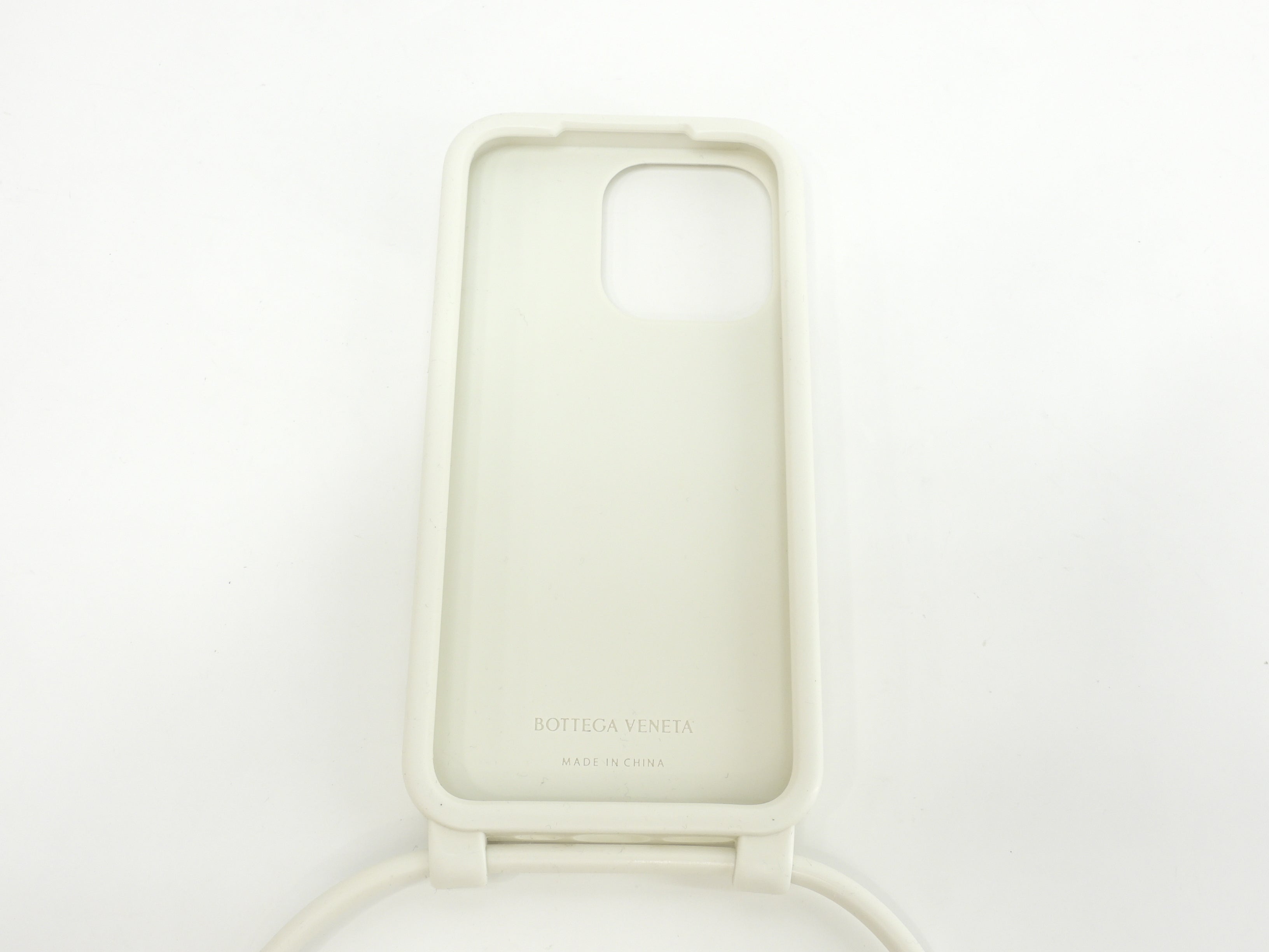 ボッテガヴェネタ s付iphone14Proケース 中イントレチャート シリコン白 カバー@ 26