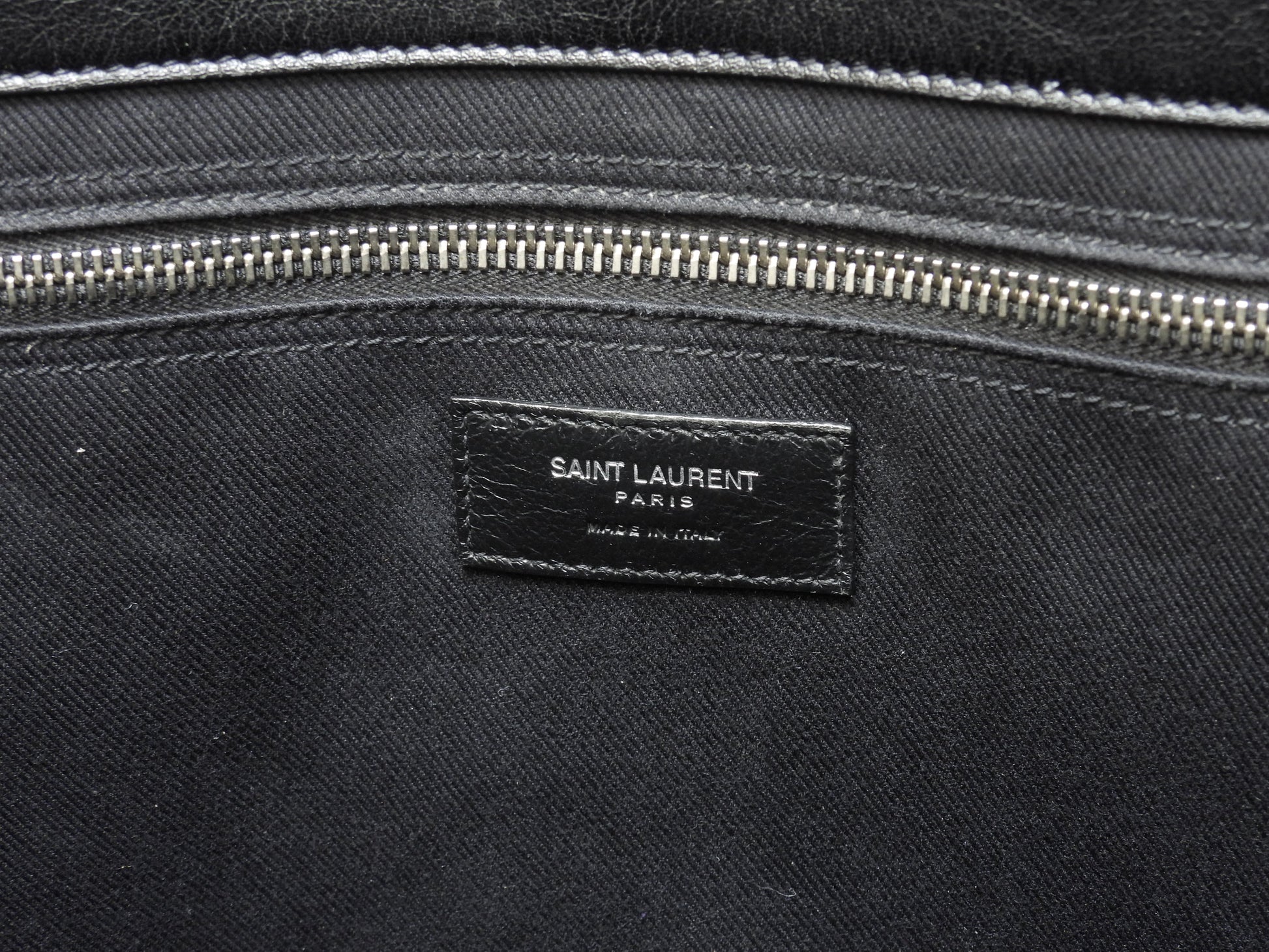 サンローラン トートバッグ リヴゴーシュ フルレザー黒 縦長メンズハンドバッグ YSL@GNR663970-0421