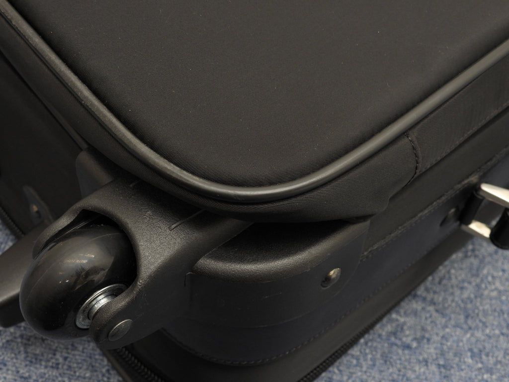 Prada Trolley bag in tessuto/saffiano nera, borsa da viaggio, borsone, ottime condizioni @ 1
