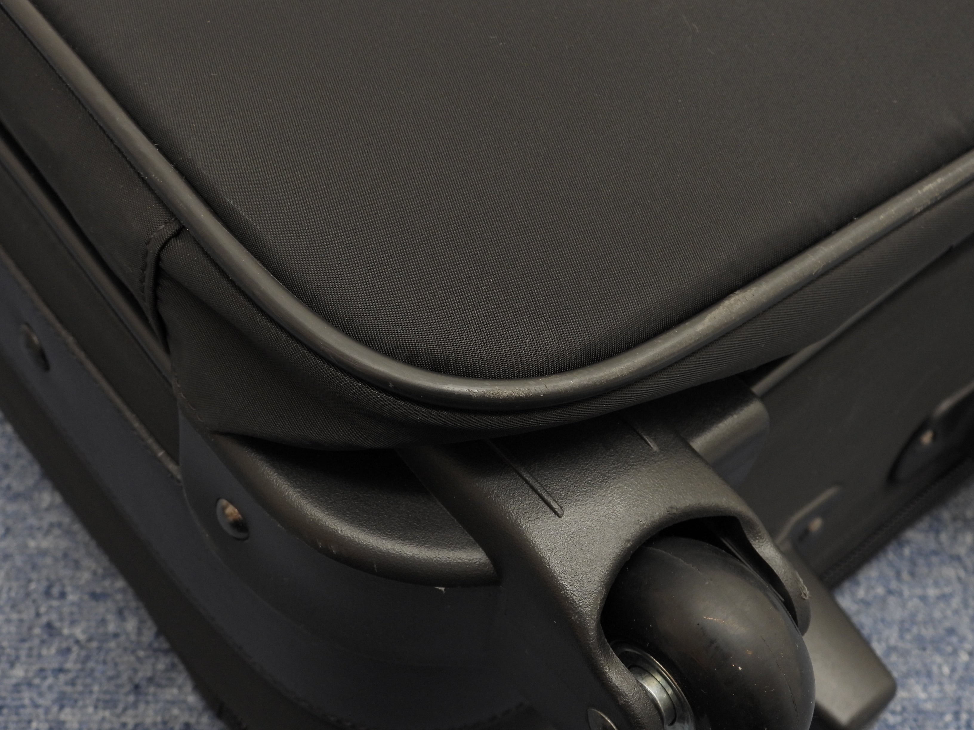 Prada Trolley bag in tessuto/saffiano nera, borsa da viaggio, borsone, ottime condizioni @ 1