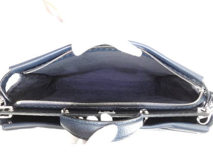 Fendi Peekaboo grande in pelle Selleria blu, borsa a mano da uomo, borsa a tracolla, in ottime condizioni @ 25