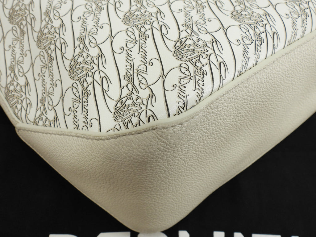 Berluti Toujours Japan Limited PVC Pelle Bianca Borsa Tote da Uomo Inutilizzata @B0293