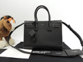 Borsa a mano Saint Laurent Sac de Jour Baby YSL in pelle bianco e nero con tracolla, come nuova @ 88