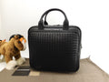 Bottega Veneta ventiquattrore Intrecciato in pelle nera borsa da viaggio nuova @B08476164J