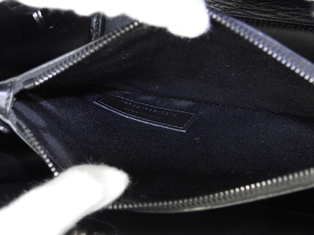 Borsa a mano Saint Laurent Sac de Jour Baby YSL in pelle bianco e nero con tracolla, come nuova @ 88