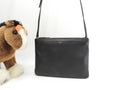 Celine Trio Large pelle liscia nera, borsa a tracolla, pochette, ottime condizioni @ 2