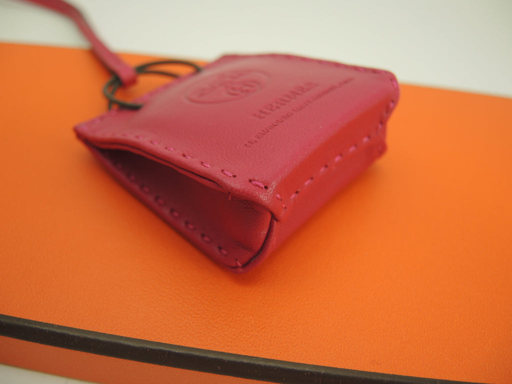 Hermès Borsa charm Sac orange Swift/rosa Accessori Nuovo@Y 2