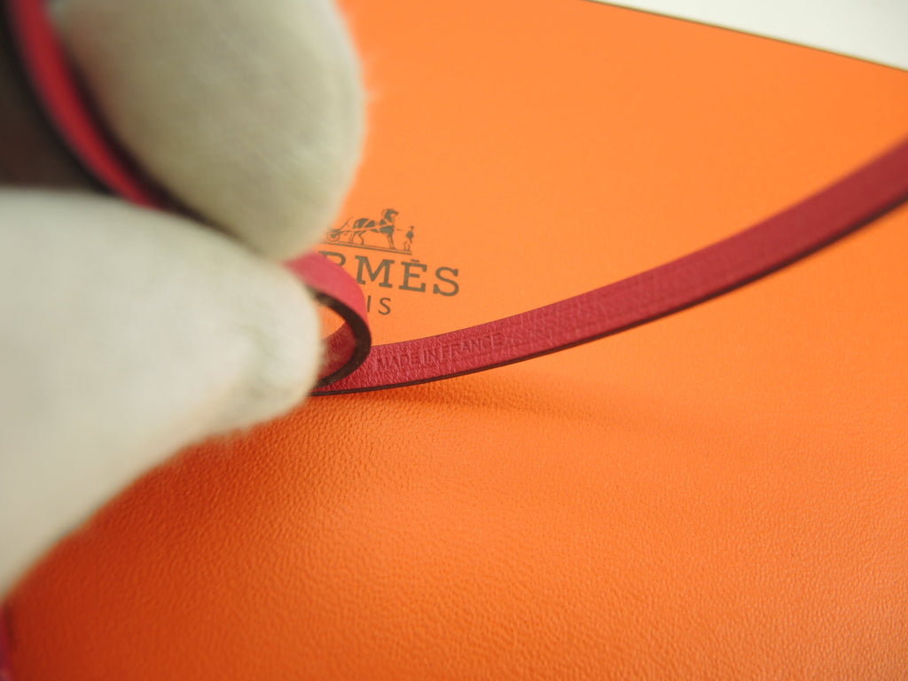 Hermès Borsa charm Sac orange Swift/rosa Accessori Nuovo@Y 2