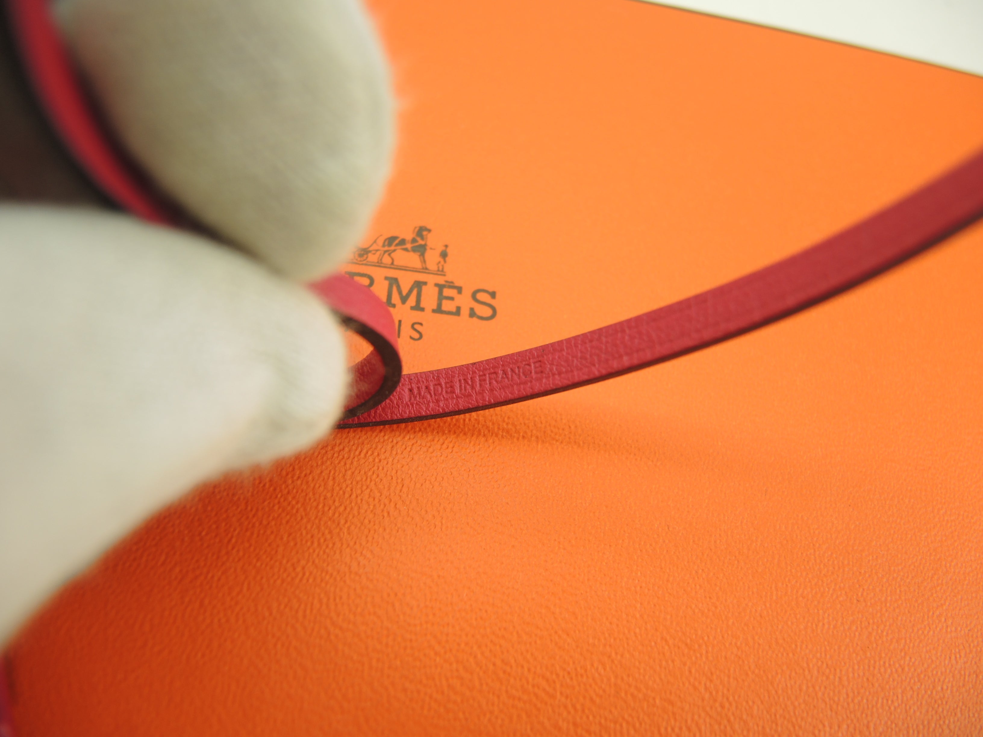 Hermès Borsa charm Sac orange Swift/rosa Accessori Nuovo@Y 2