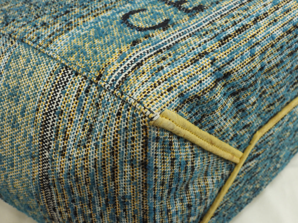Celine Cabas Phantom Medium Tweed Blu Giallo Bianco Nero Borsa a Spalla Shopping Bag Ottime Condizioni@W-CU-2197