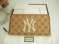 Gucci Portafoglio lungo Yankees GG Supreme marrone Portafoglio zip nuovo@4