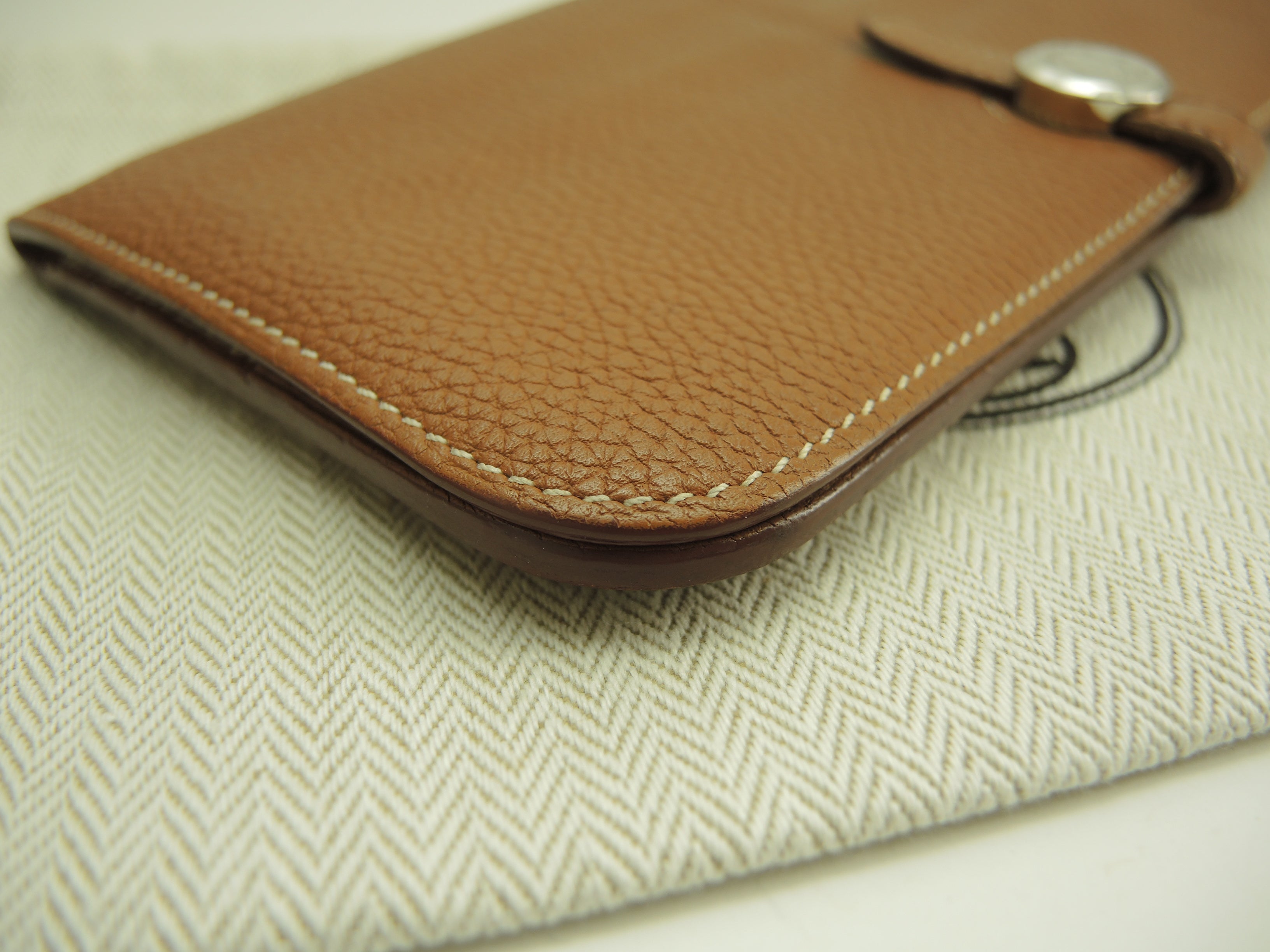 エルメス ドゴンロング トゴ ゴールド シルバー金具 2折長財布@T 3