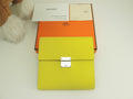 Hermes Clic 12 Epsom Lime Portafoglio Compatto Piccolo Nuovo@D 17