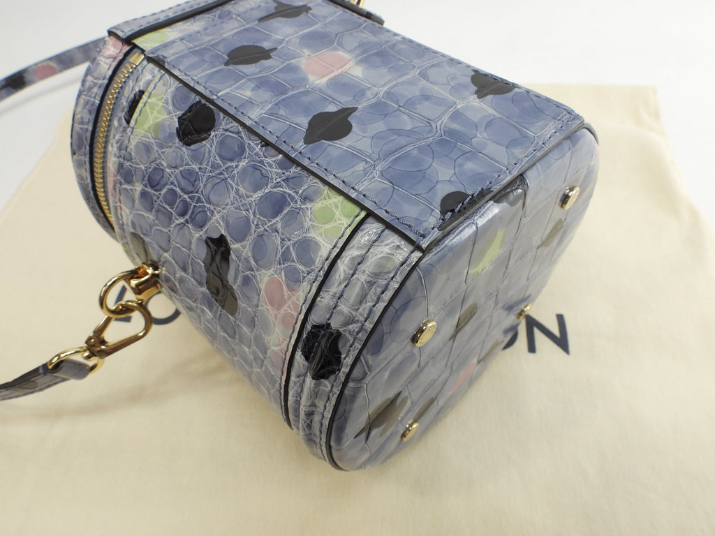 Louis Vuitton Cannes alligatore celeste borsa a mano con tracolla@PL0290