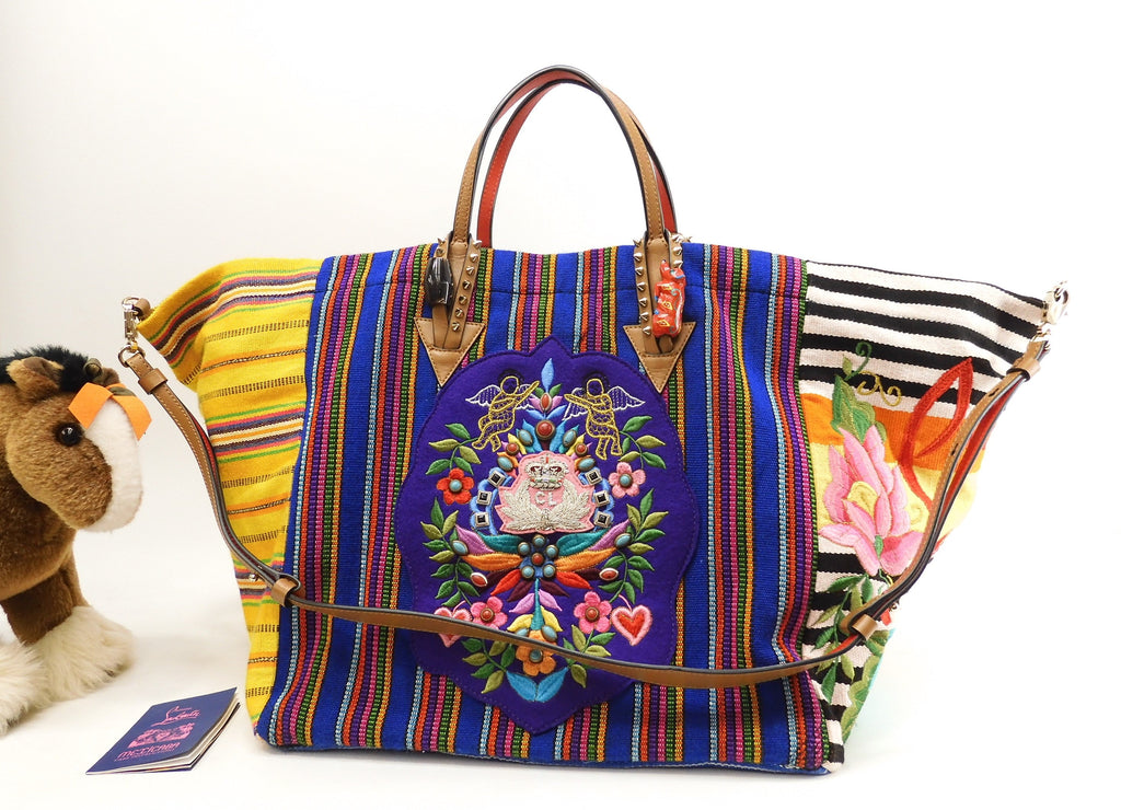 Christian Louboutin borsa tote Mexicaba con manico grande, edizione limitata, ottime condizioni @ 1