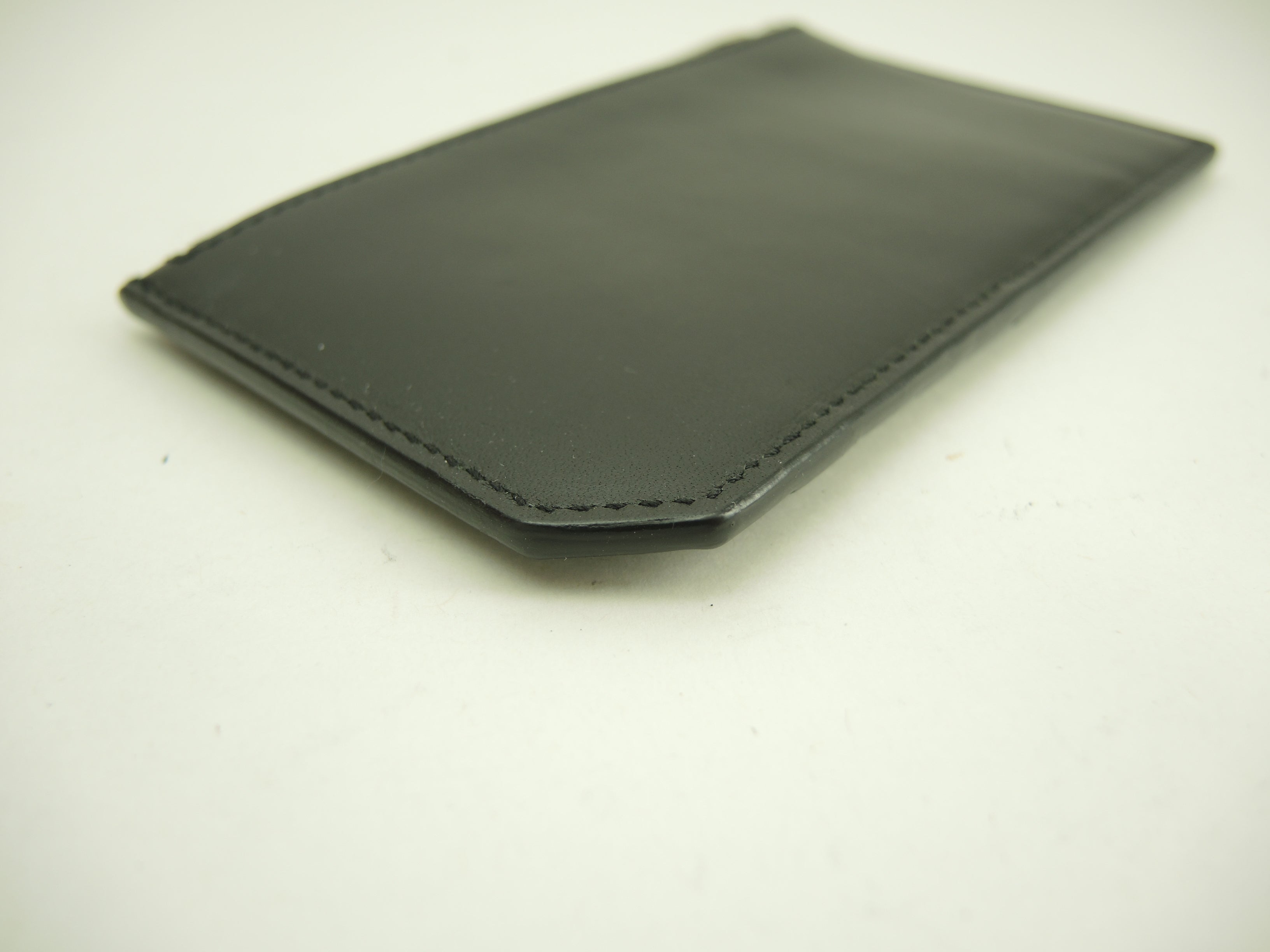 Portamonete Saint Laurent con scomparto per carte di credito YSL in pelle nera con teschio@ 79