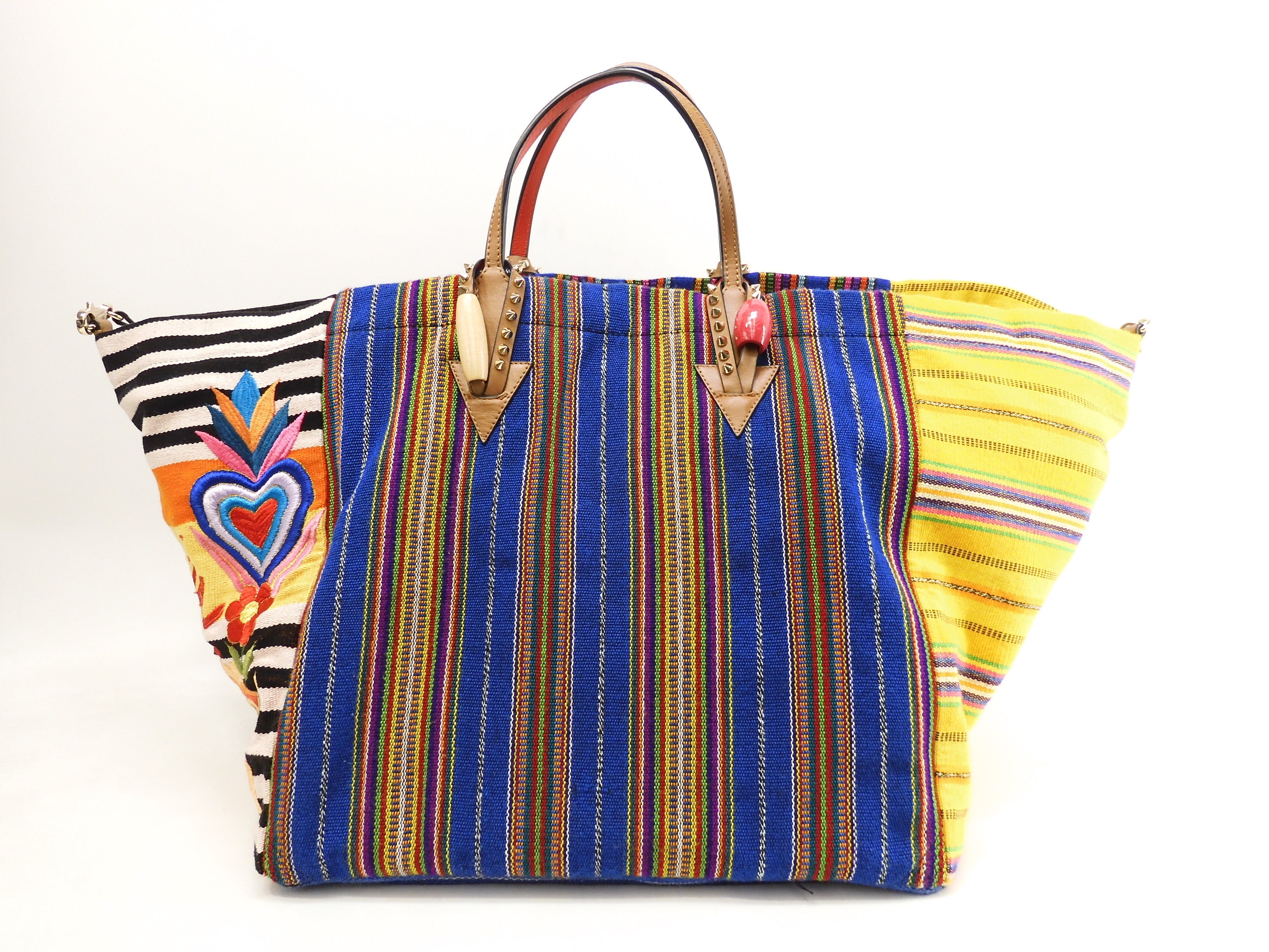 Christian Louboutin borsa tote Mexicaba con manico grande, edizione limitata, ottime condizioni @ 1