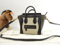 Celine Luggage Nano in pelle tortora, nero, kaki, pochette, mini borsa a mano, borsa a tracolla @ 342