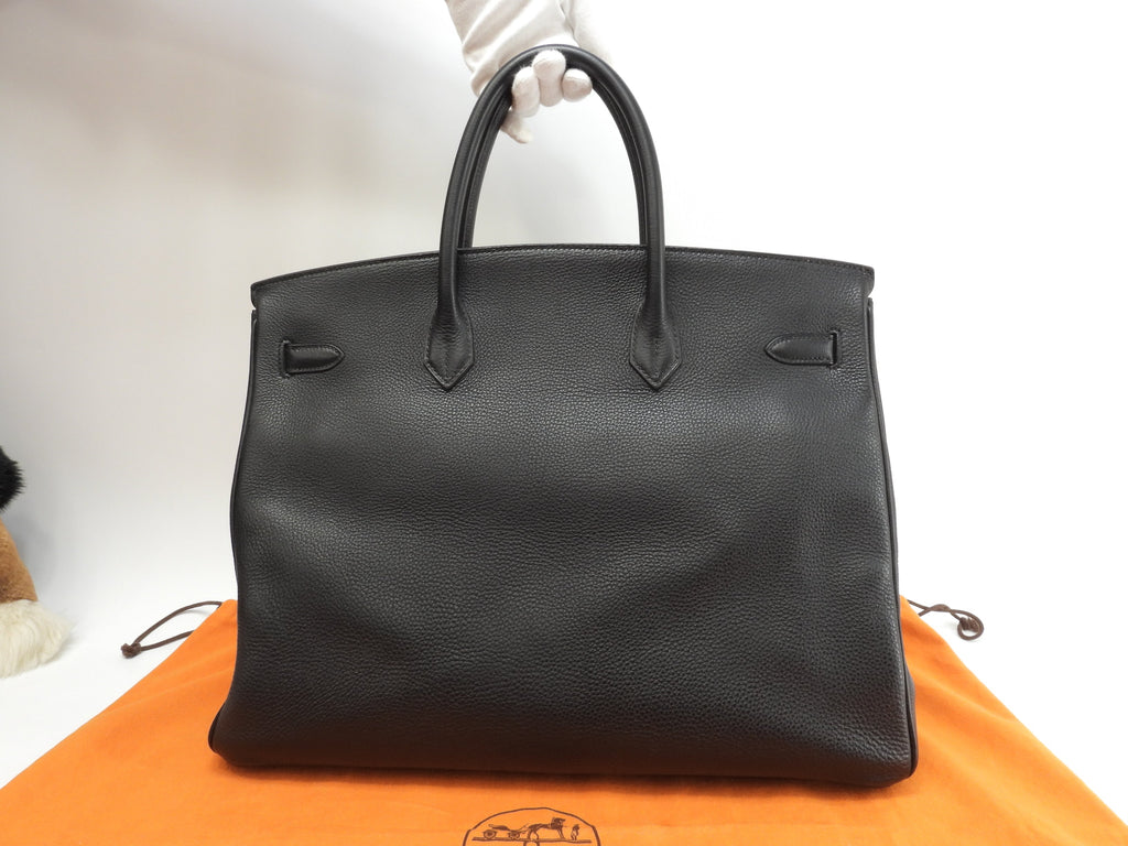 エルメス バーキン40 トゴ黒 ゴールド金具 メンズハンドバッグ トートバッグ 美品@□C 2