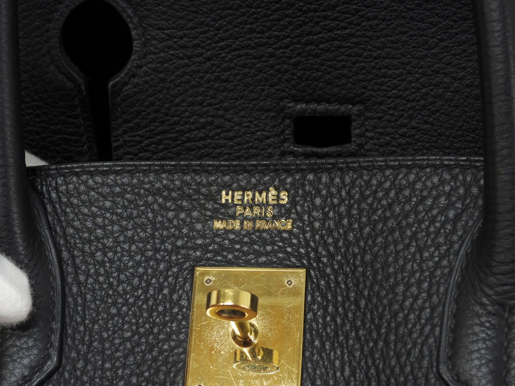エルメス バーキン40 トゴ黒 ゴールド金具 メンズハンドバッグ トートバッグ 美品@□C 2