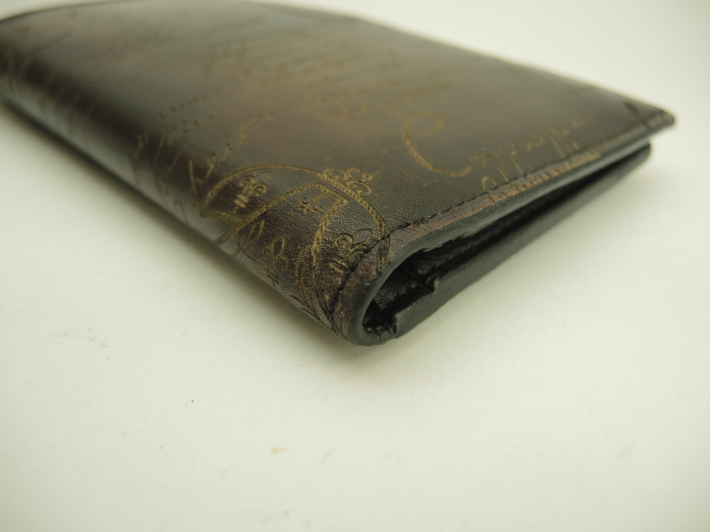 Berluti Portafoglio lungo Neo Santal Calligrafia marrone/nero, portafoglio lungo a 2 ante@E0230