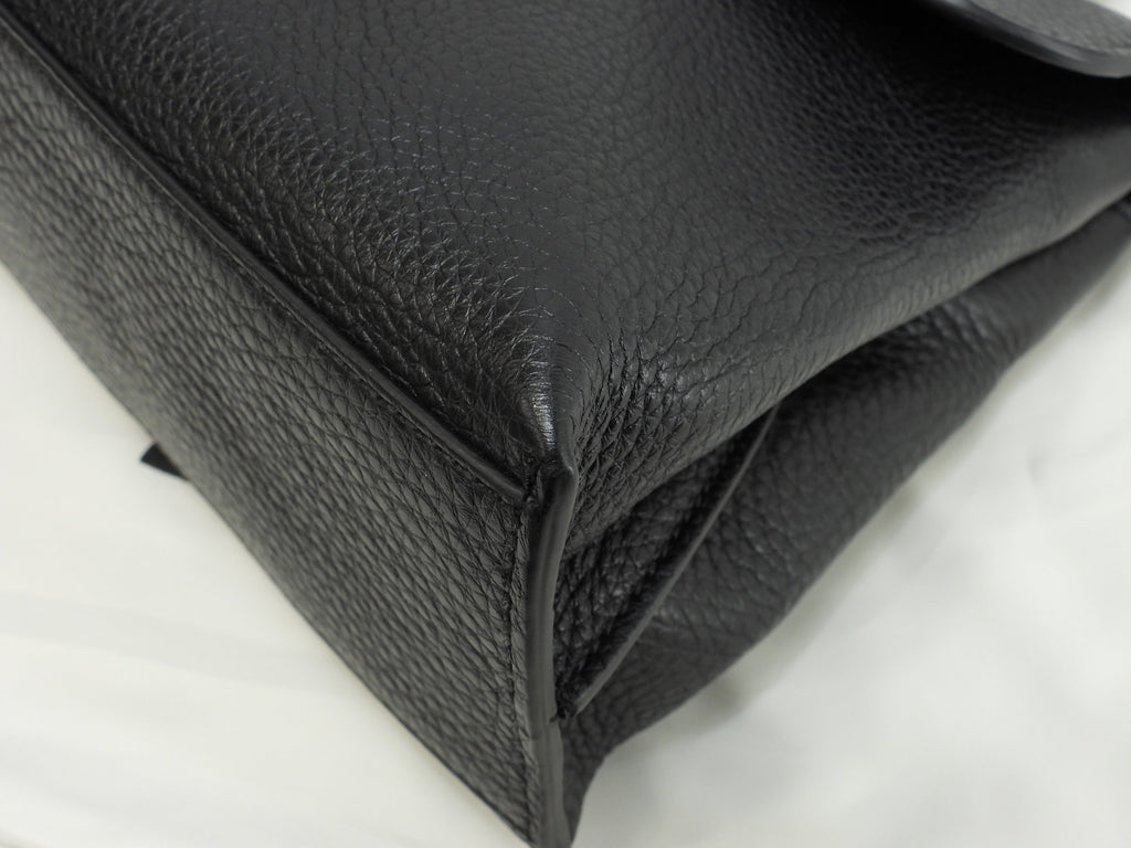 Gucci Daily PM Bambù pelle nera borsa a mano con tracolla staccabile, pochette, a spalla (indossabile anche a tracolla), pari al nuovo @ 15