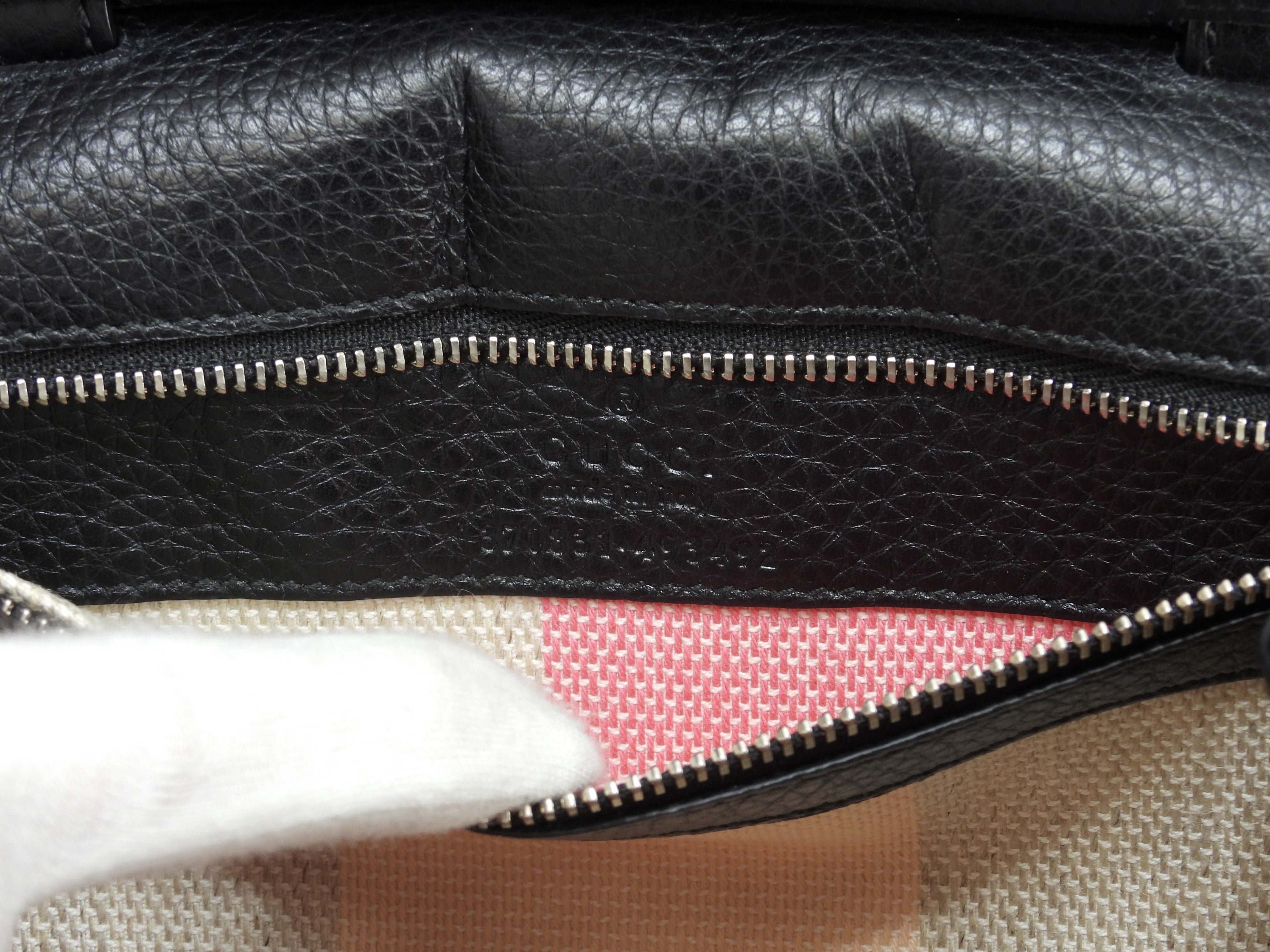 Gucci Daily PM Bambù pelle nera borsa a mano con tracolla staccabile, pochette, a spalla (indossabile anche a tracolla), pari al nuovo @ 15