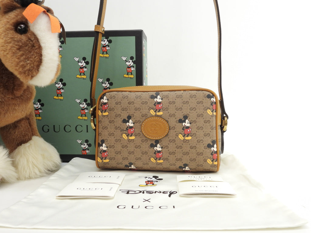 Gucci Pochette Topolino Micro GG Marrone Borsa a Tracolla Rettangolare Nuova@ 9