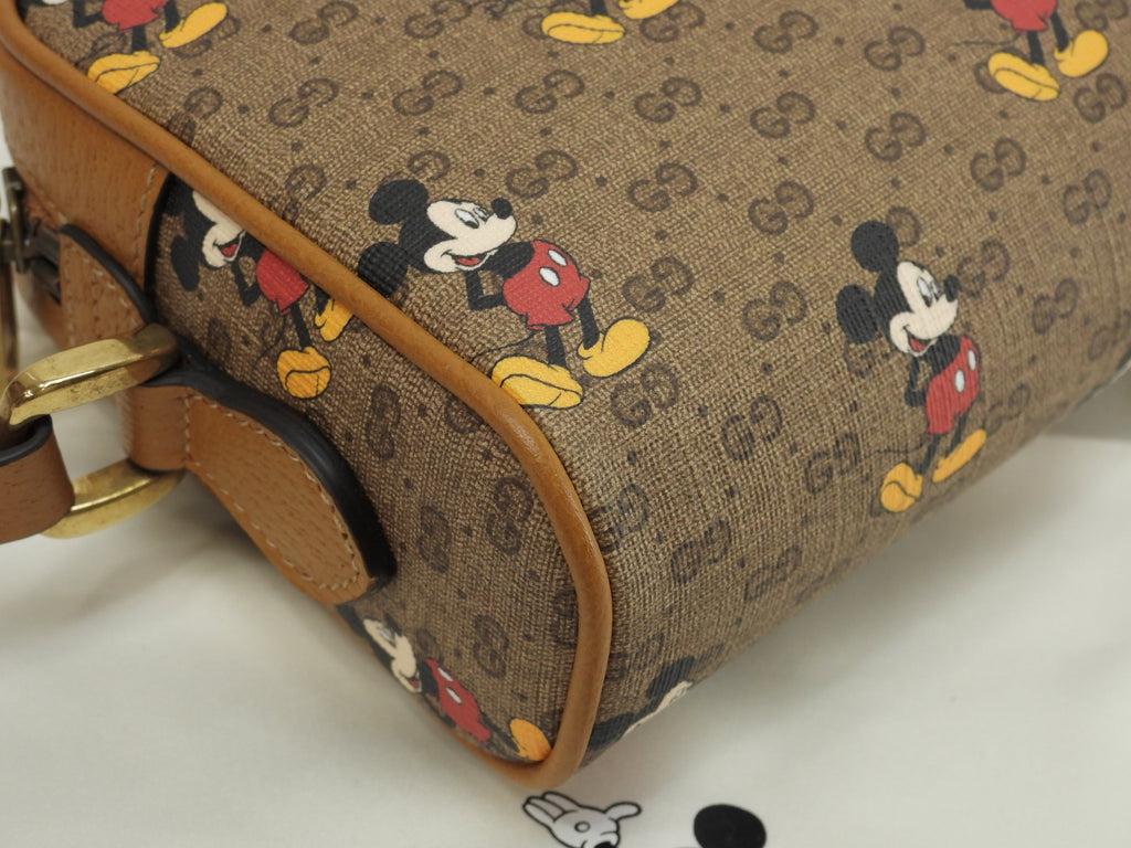 Gucci Pochette Topolino Micro GG Marrone Borsa a Tracolla Rettangolare Nuova@ 9