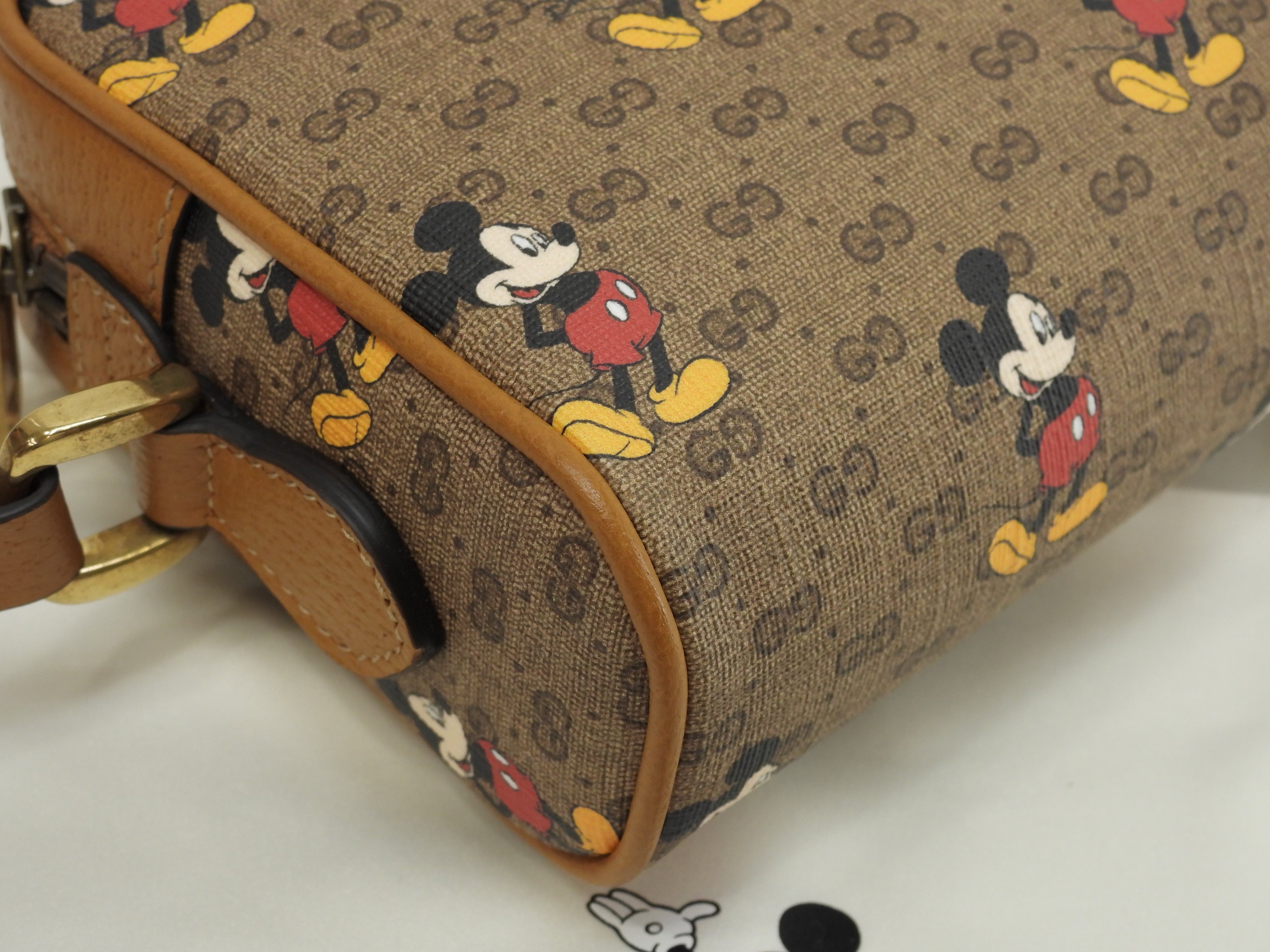 Gucci Pochette Topolino Micro GG Marrone Borsa a Tracolla Rettangolare Nuova@ 9