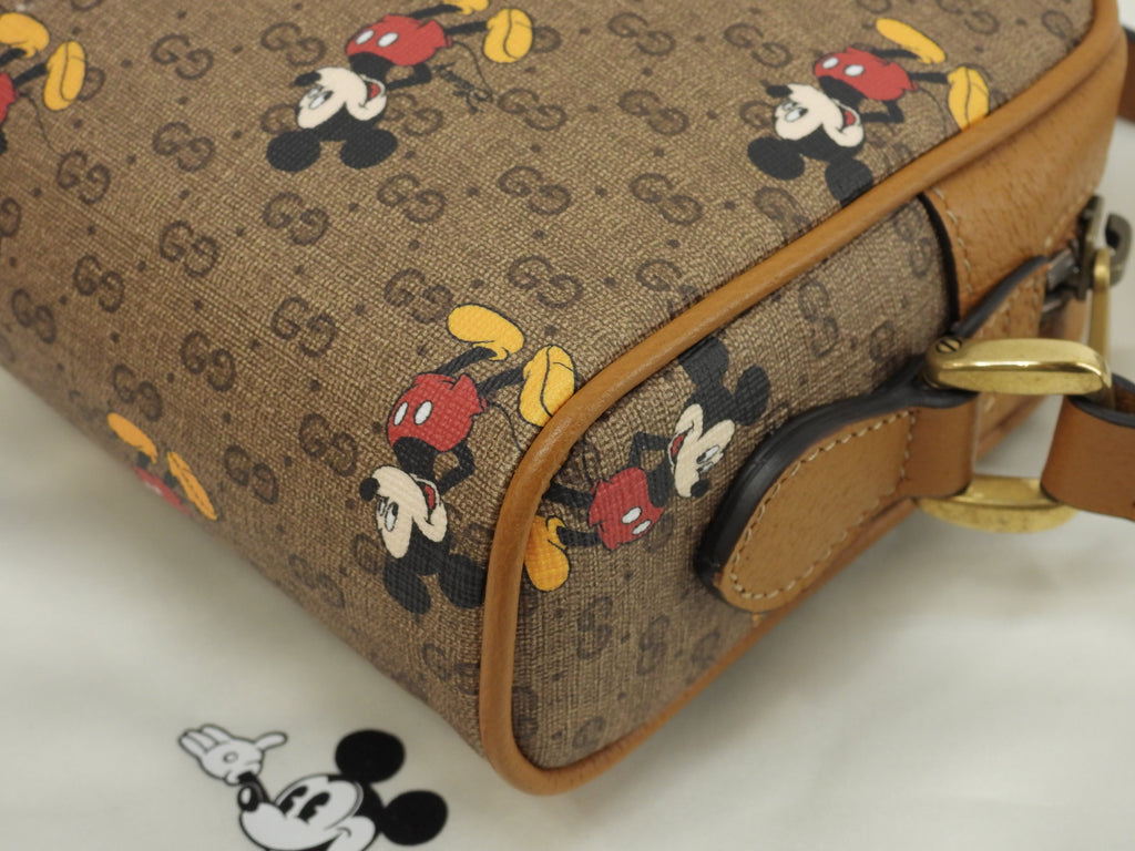 Gucci Pochette Topolino Micro GG Marrone Borsa a Tracolla Rettangolare Nuova@ 9
