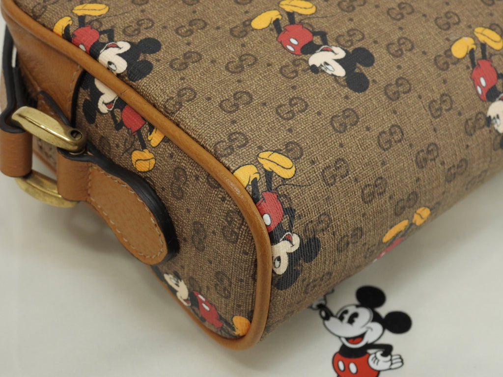 Gucci Pochette Topolino Micro GG Marrone Borsa a Tracolla Rettangolare Nuova@ 9