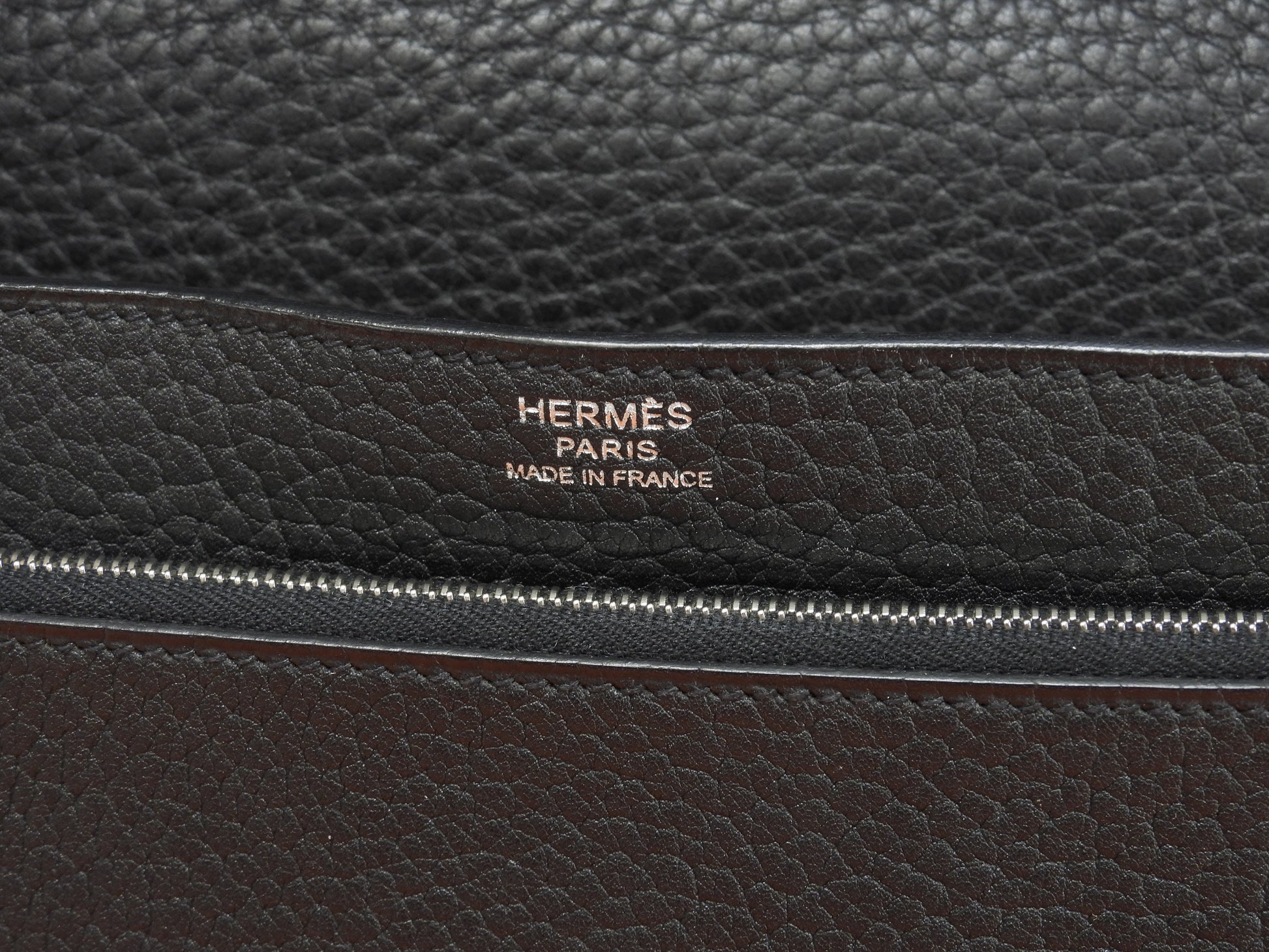 エルメス ジェット フィヨルド黒 シルバー金具 セカンドバッグ クラッチバッグ 美品@ 3