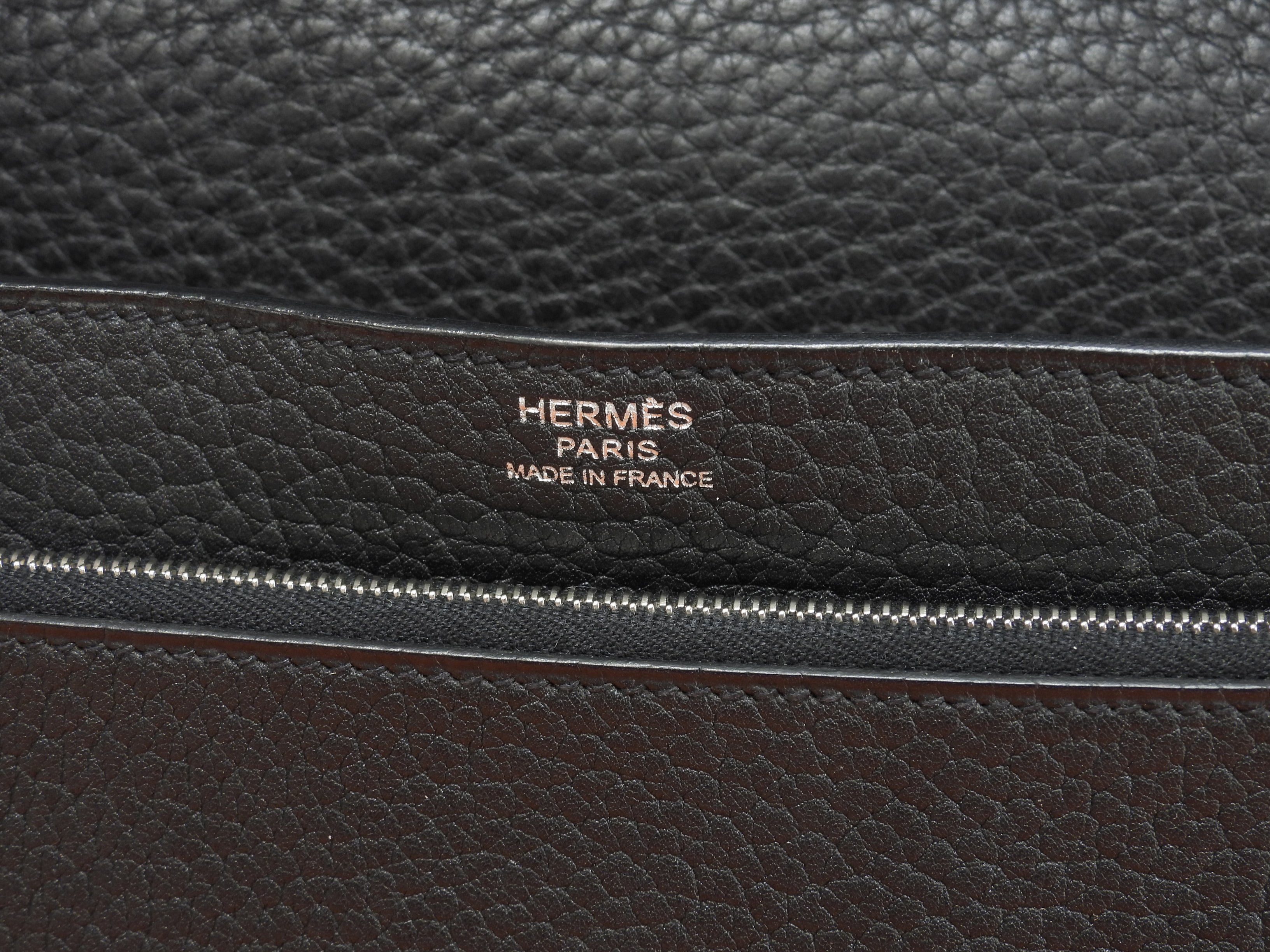 エルメス ジェット フィヨルド黒 シルバー金具 セカンドバッグ クラッチバッグ 美品@ 3