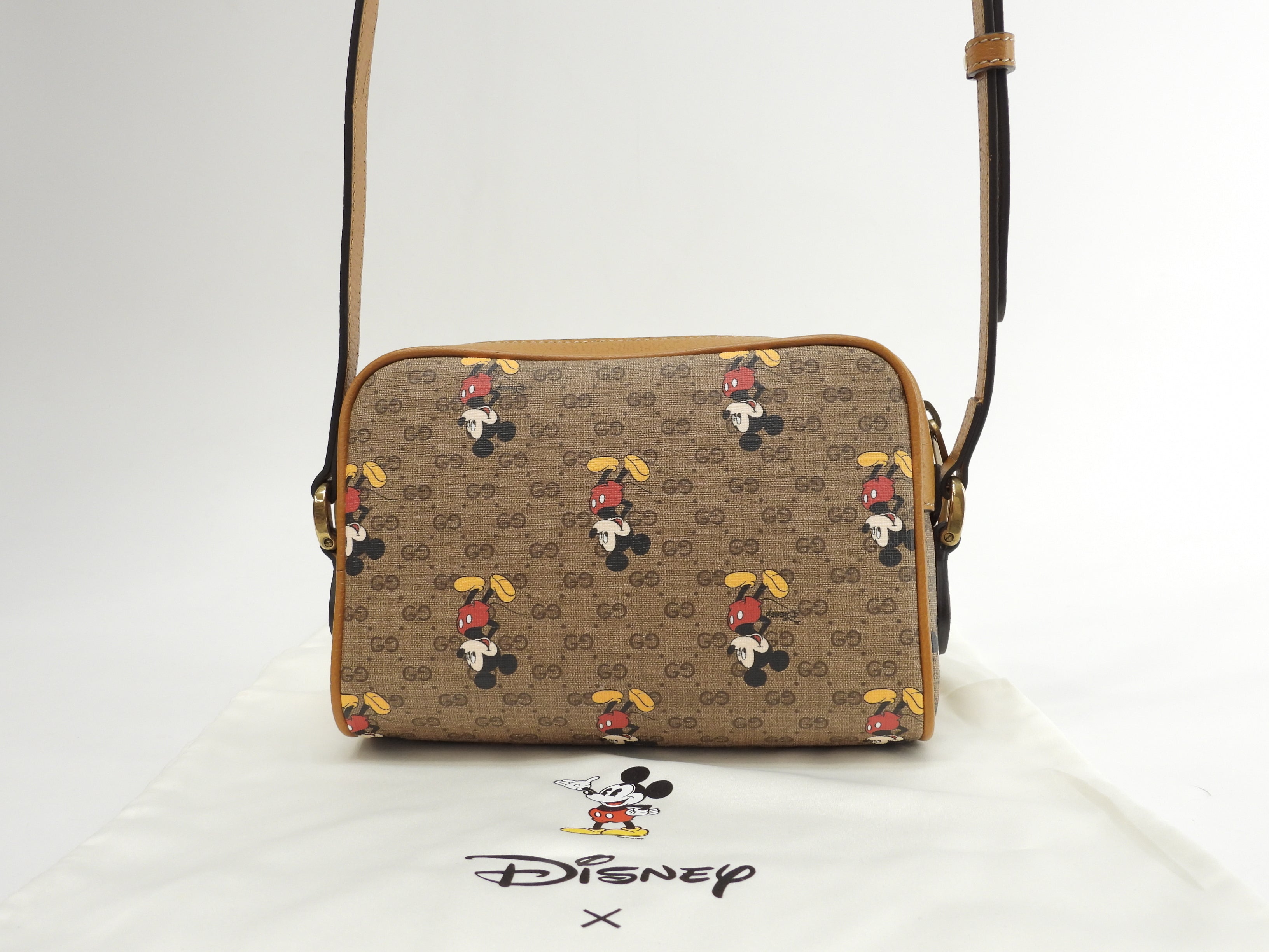 Gucci Pochette Topolino Micro GG Marrone Borsa a Tracolla Rettangolare Nuova@ 9