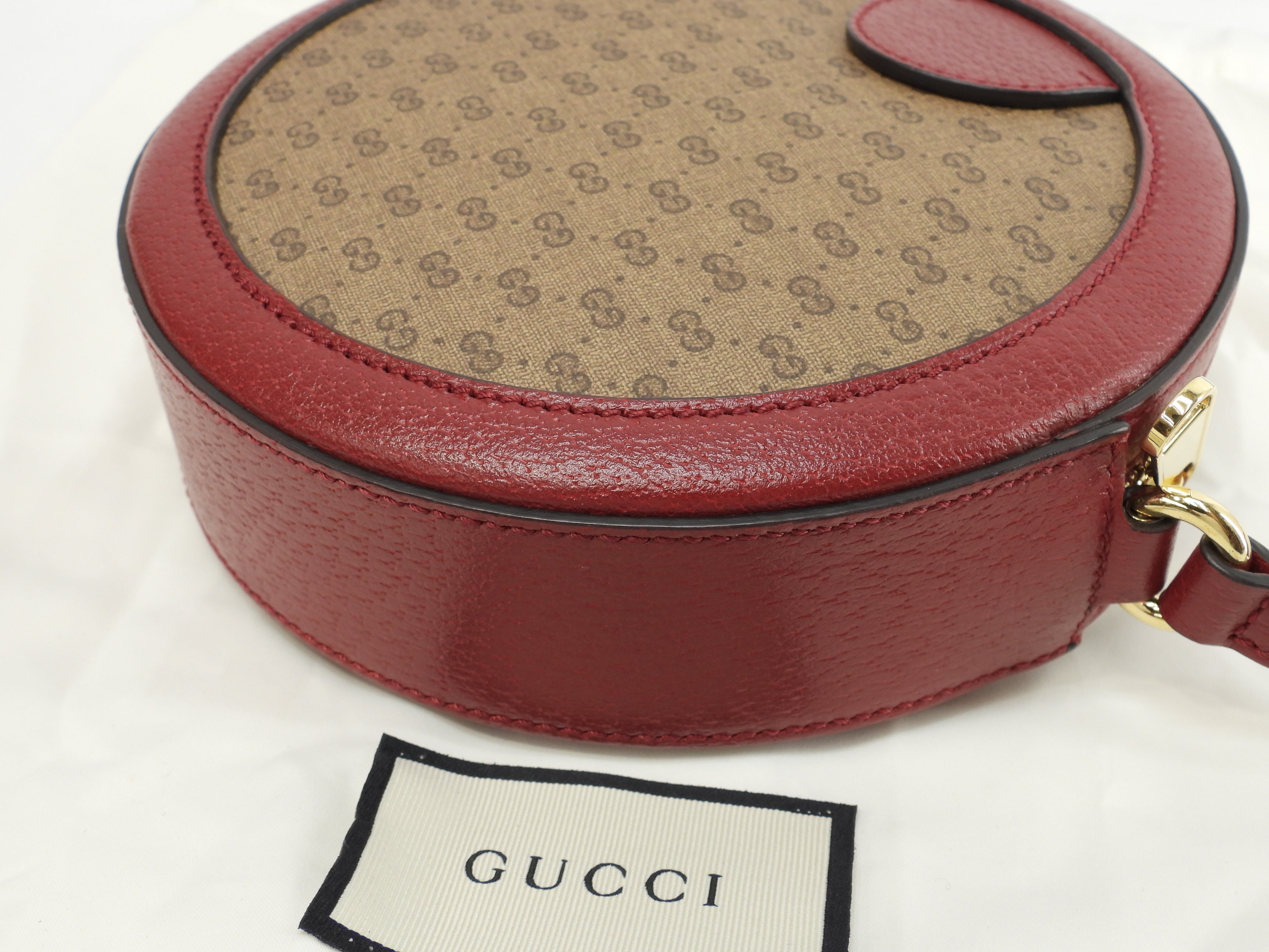 Gucci Pochette Doraemon Micro GG Marrone Rosso Borsa a tracolla come nuova @ 5